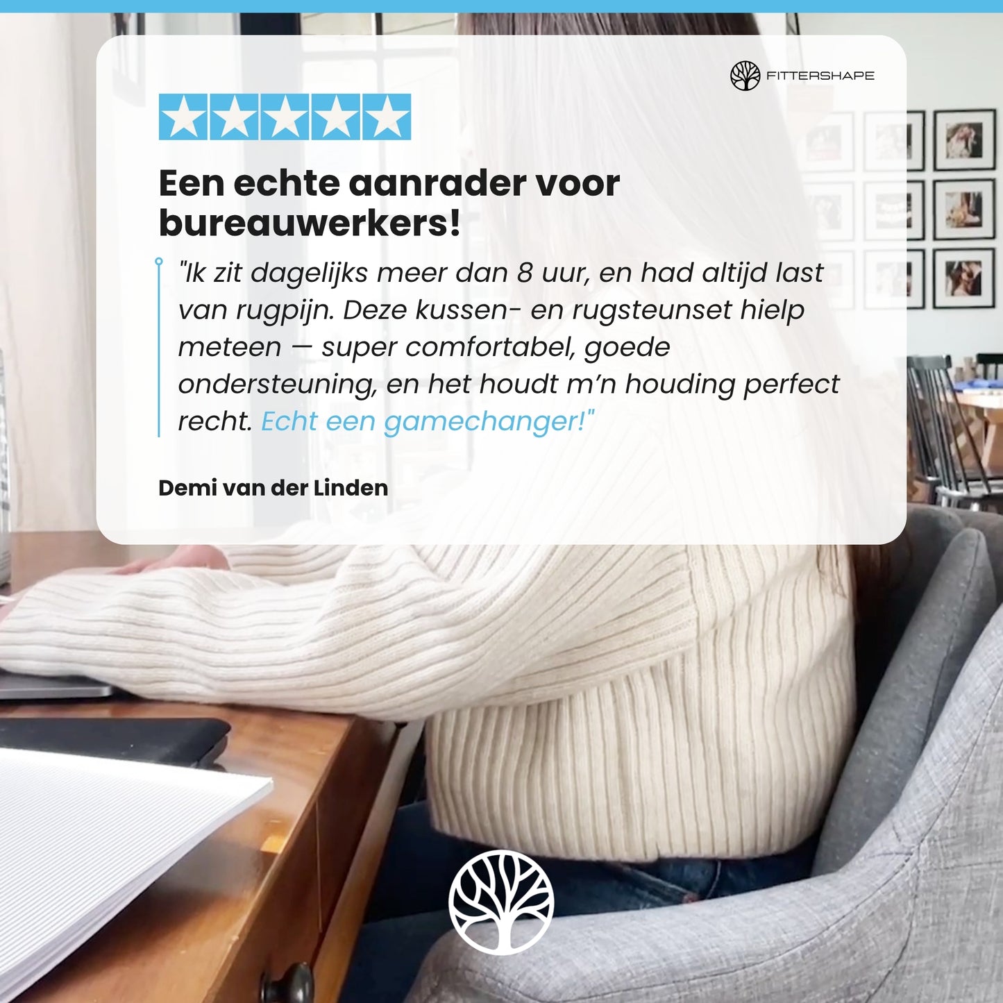 Fittershape PostureFix | Zitkussen – Voor Betere Houding & Comfort