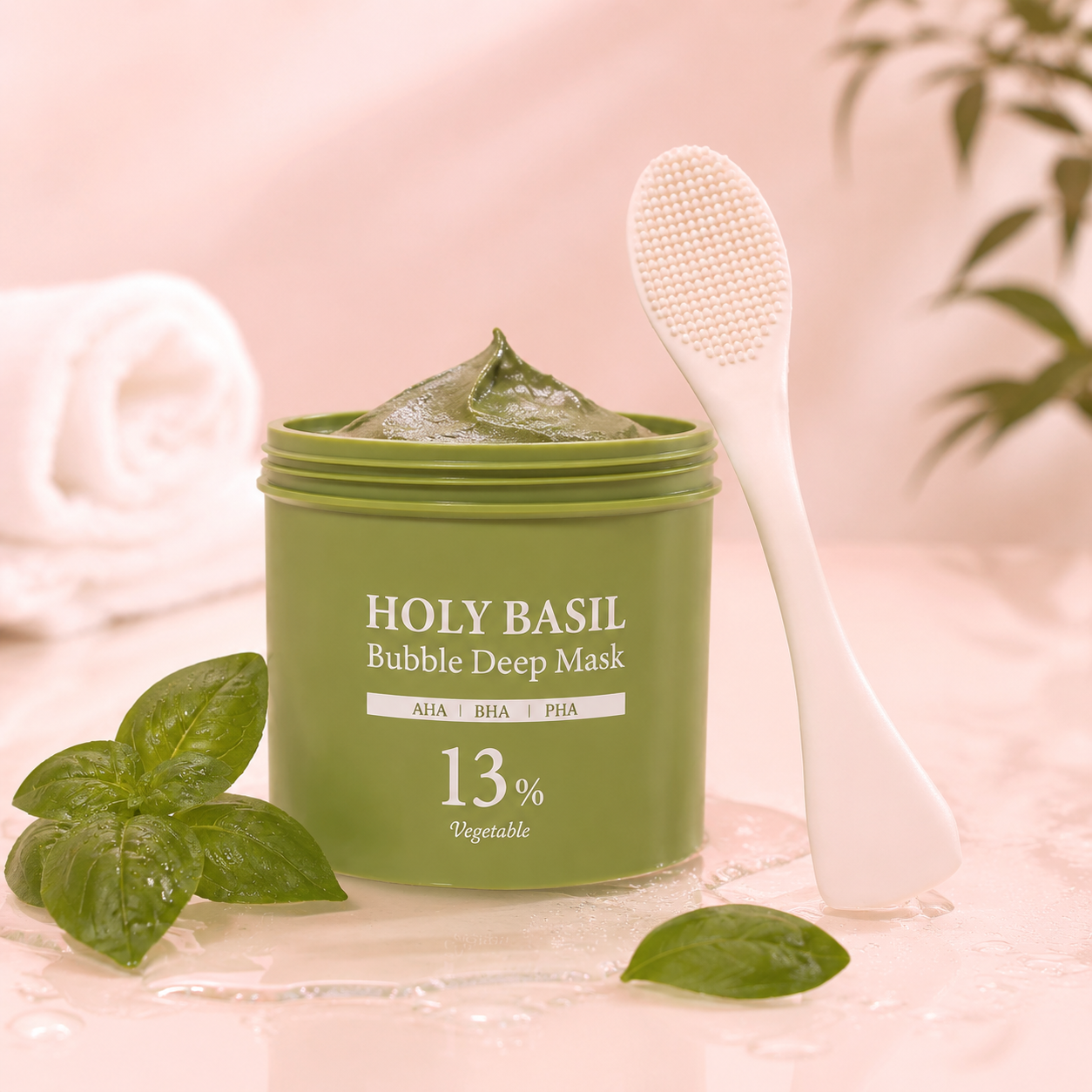 Fittershape Holy Basil Bubble Mask – zuiverend & kalmerend