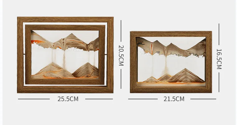 Zandkunst schilderij – Bewegend – 3D-effect – Voor muurdecoratie