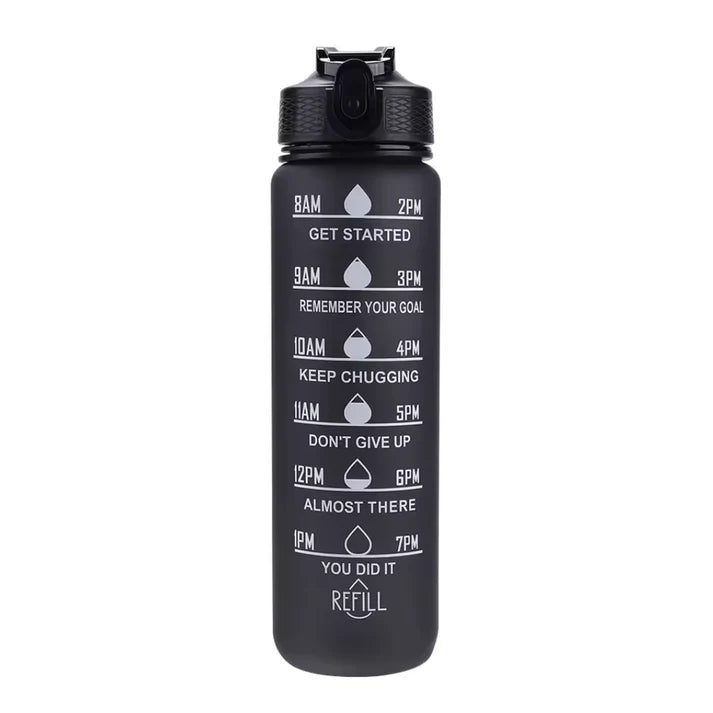 HydrateTrack Bottle | Waterfles Met Tijdlijn – Voor Dagelijks Gebruik