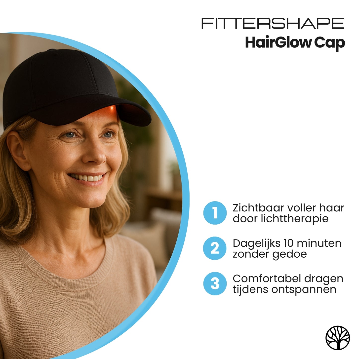 HairGlow Cap | Lichttherapie Muts – Voor Natuurlijke Haargroei