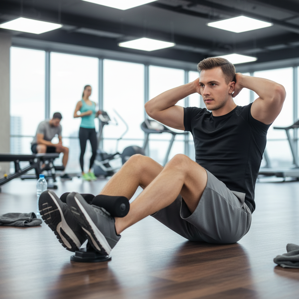 Abdominal Trainer – Verstelbare Lendensteun – Suction Pad – Voor Buikspieroefeningen