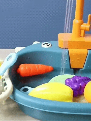 Speelgoed Keukenset – Afwasbak Met Water – Voor Kinderen – Inclusief Borden en Bestek