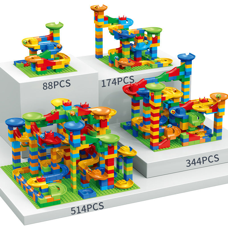 Kreatieve Knikkerrace – Bouwset voor Kinderen – Kleurige Constructie