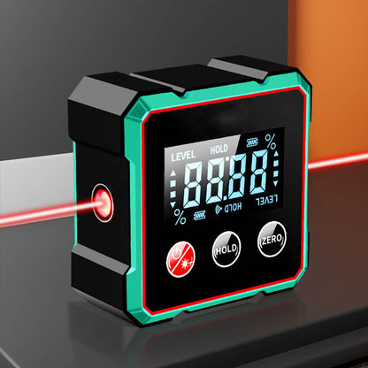 Digitale hoekmeter – magnetisch – met elektronisch laser – voor metingen en installatie
