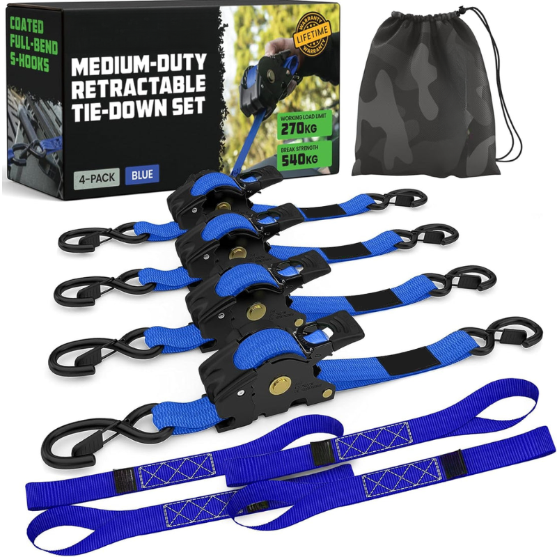 Verstelbare Spanbanden Set – Heavy Duty – Voor Lastenbeveiliging