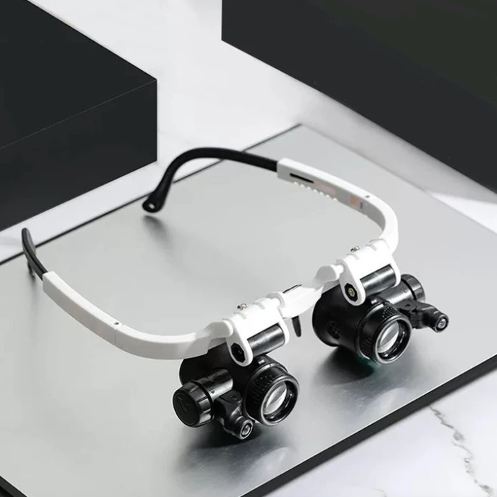 VisionPro HD Vergrootglas Bril - Verlichting en Comfort voor Duidelijk Zicht