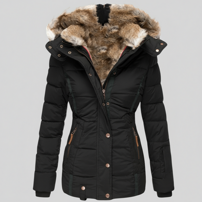 Gewatteerde Winterjas – Met Faux Fur Capuchon – Voor Dames