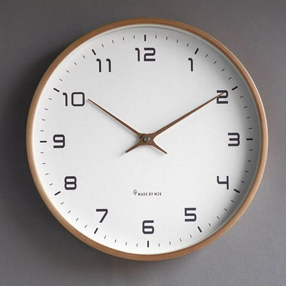 Wandklok – Minimalistisch Design – Grote Wijzerplaat – Voor Woonkamer
