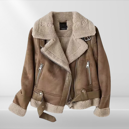 Shearling Jas – Rits – Zachte voering – Voor koud weer