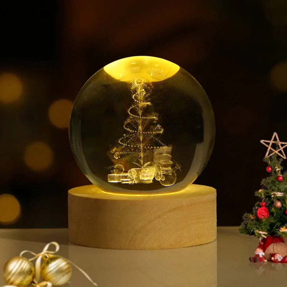 Galaxy Lamp – LED – Houten Voet – Voor Sfeervolle Verlichting