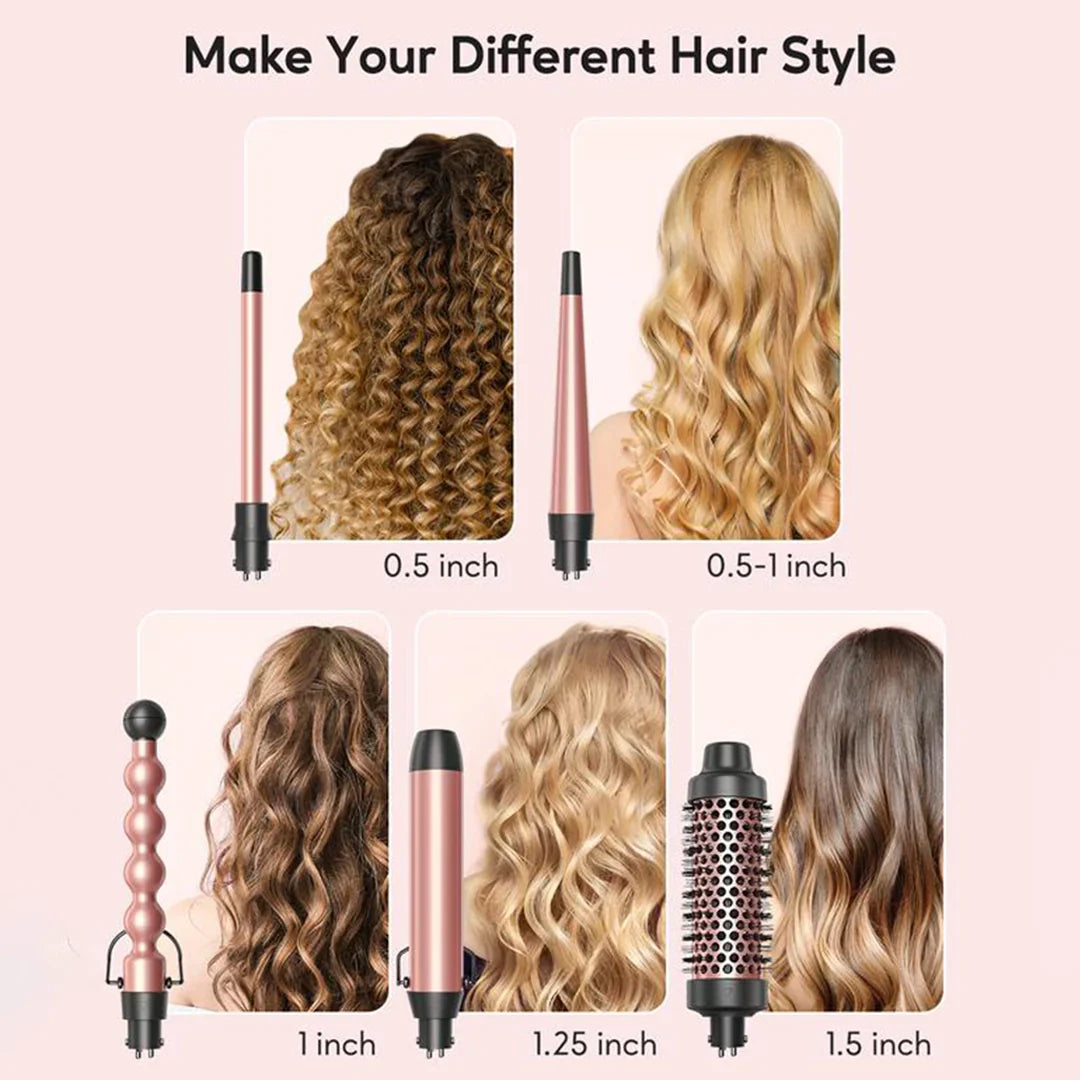 MultiCurl 5-in-1 Krultang Set - Professionele Styling