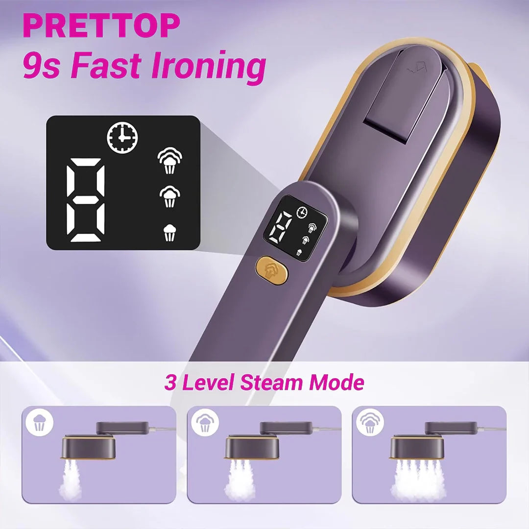 ProSteam 2-in-1 Stomer & Strijkijzer - Compact en Snelle Verwarming
