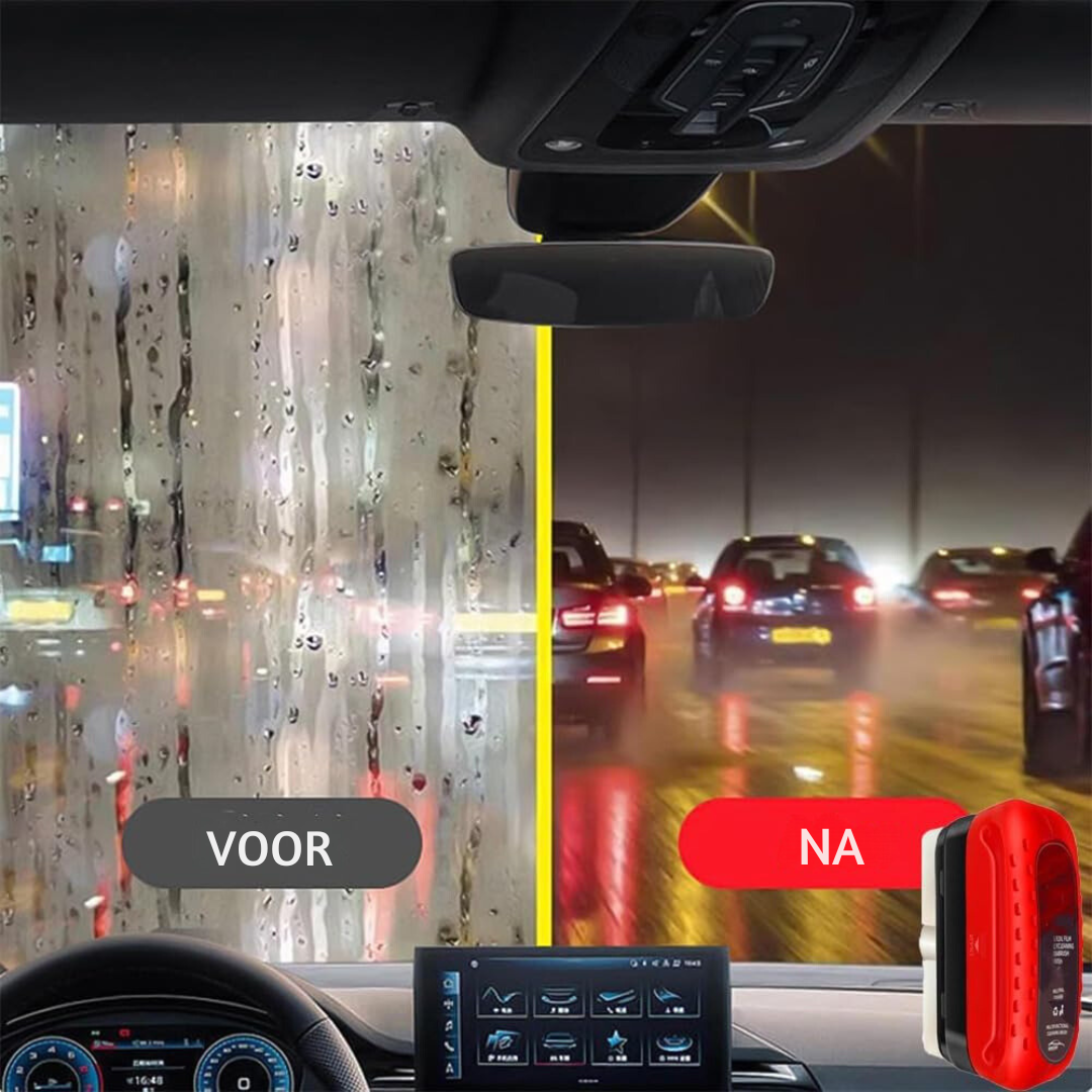 Anti-Aanslag Schoonmaak Spons – Voor Ruiten en Spiegel – Eén Veeg Voor Duidelijk Zicht