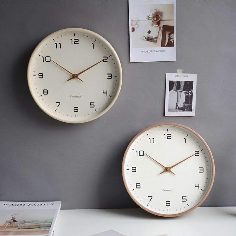 Wandklok – Minimalistisch Design – Grote Wijzerplaat – Voor Woonkamer