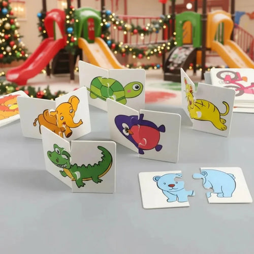 Houten Dierenpuzzel – Kleurherkenning – Educatief Speelgoed – Voor Peuters