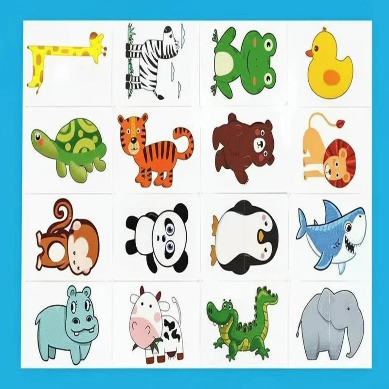 Houten Dierenpuzzel – Kleurherkenning – Educatief Speelgoed – Voor Peuters