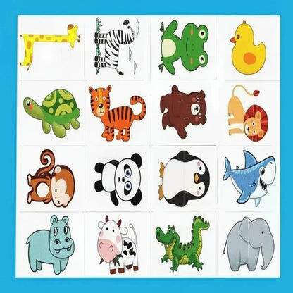 Houten Dierenpuzzel – Kleurherkenning – Educatief Speelgoed – Voor Peuters