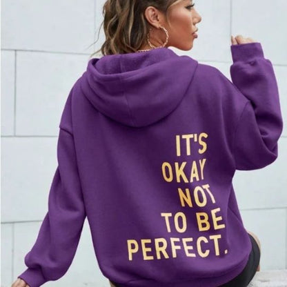 Hoodie Dames – Motivatie Print – Zachte stof – Voor casual outfits