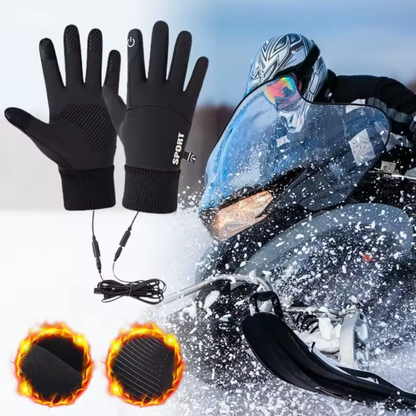 Verwarmde Herenhandschoenen – Touchscreen Vingertoppen – Antislip Grip