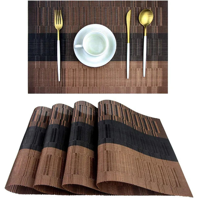 Placemat Set – Vezelmat – Stripes – Voor eettafel en keuken