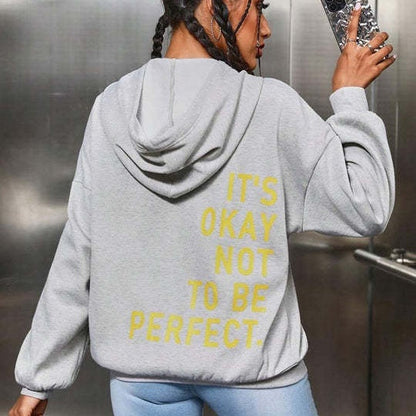 Hoodie Dames – Motivatie Print – Zachte stof – Voor casual outfits