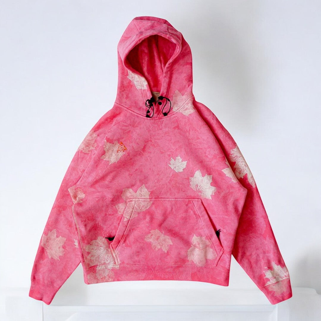 Oversized Hoodie – Bladeren print – Zachte stof