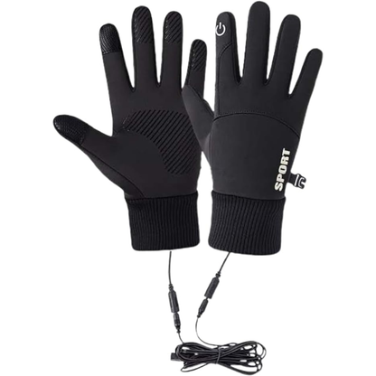 Verwarmde Herenhandschoenen – Touchscreen Vingertoppen – Antislip Grip