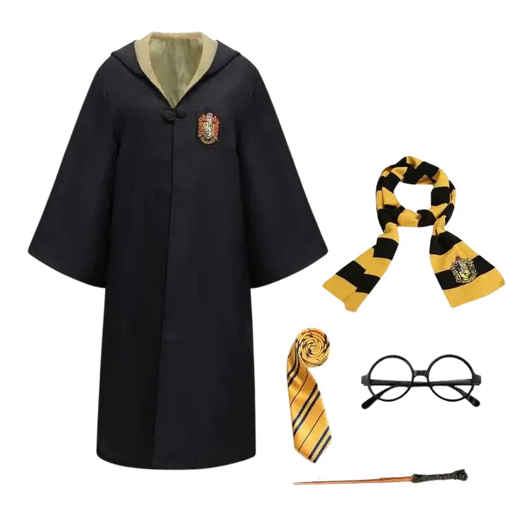 Harry Potter Gryffindor Kostuum – Tovenaarspak – Met Sjaal – Voor Kinderen