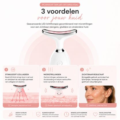 Fittershape GlowSculpt Wand | LED Gezichtstool – Voor Stevigere Huid