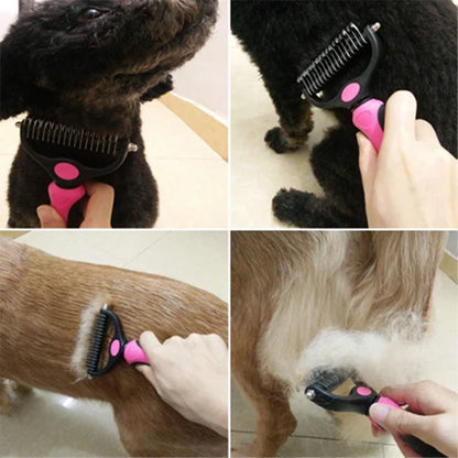 Honden Verzorgingsborstel – Dode Haren Verwijderen – Ergonomisch Handvat – Voor Huisdieren