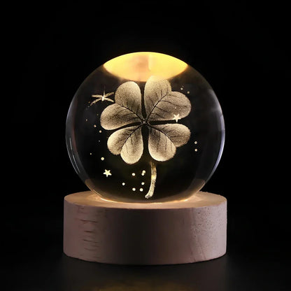 Galaxy Lamp – LED – Houten Voet – Voor Sfeervolle Verlichting