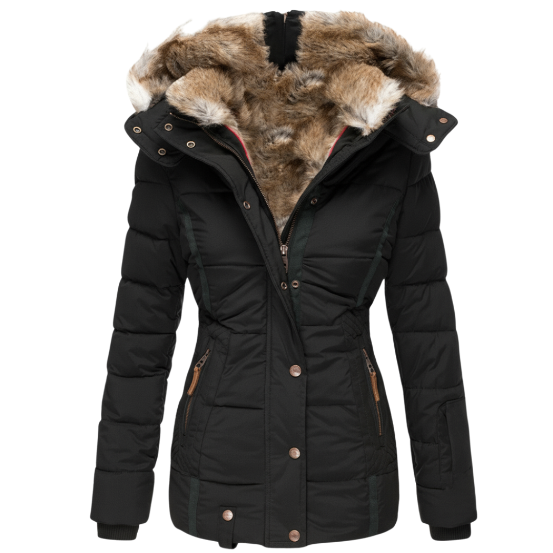 Gewatteerde Winterjas – Met Faux Fur Capuchon – Voor Dames
