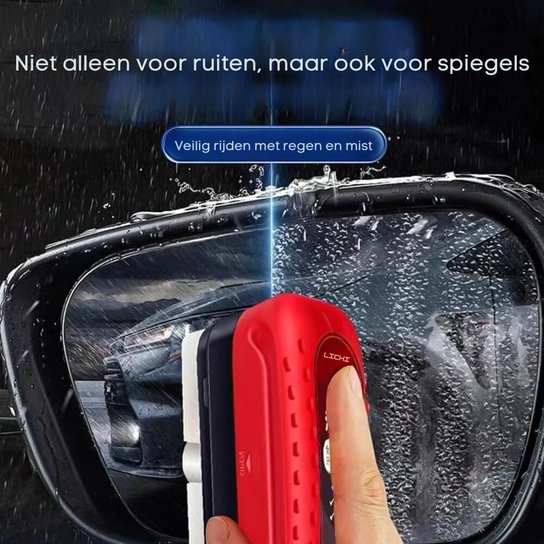 Anti-Aanslag Schoonmaak Spons – Voor Ruiten en Spiegel – Eén Veeg Voor Duidelijk Zicht