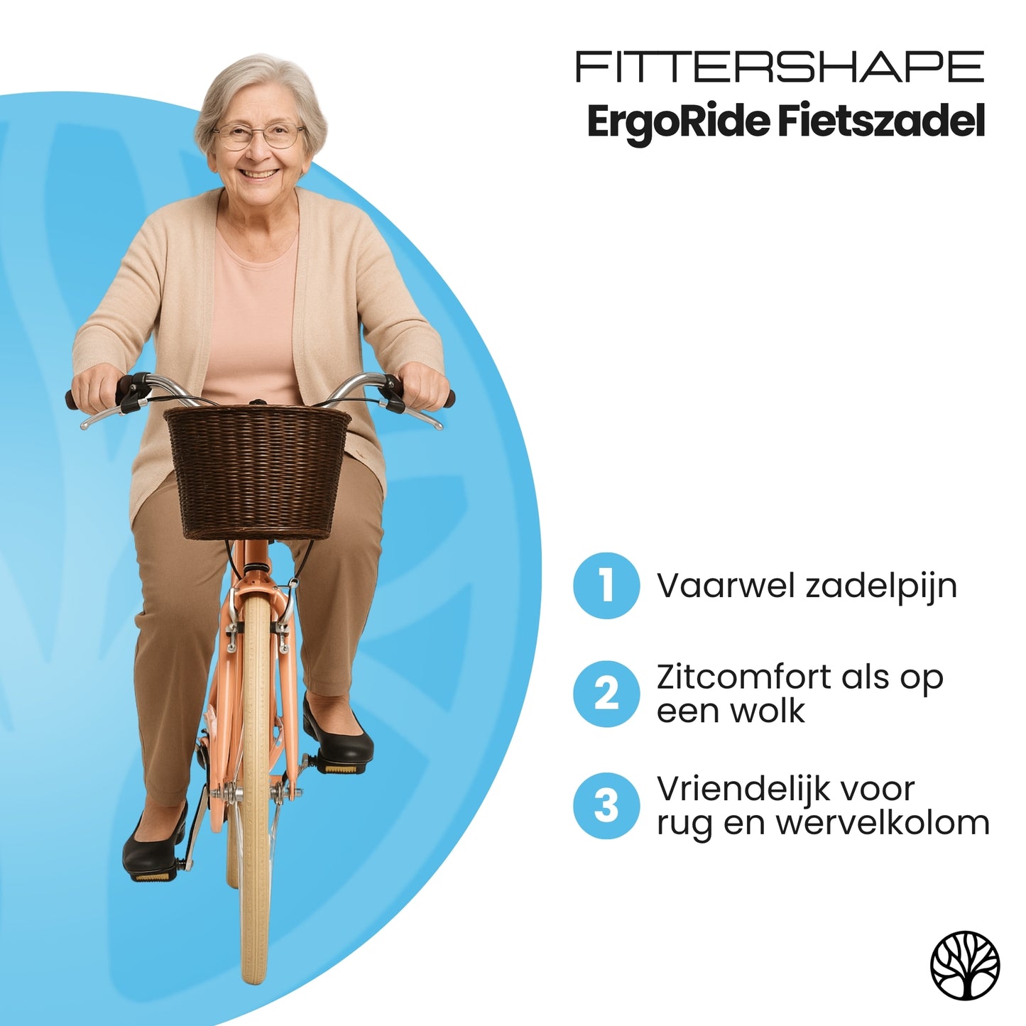 Fittershape ErgoRide Fietszadel