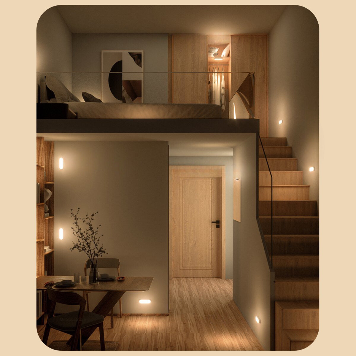 Wandlamp – Dimbaar – Compact ontwerp – Voor lees- en werkkamer