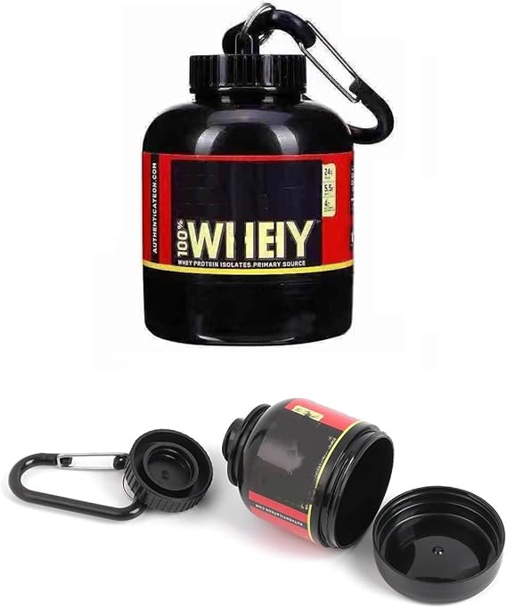 Whey Proteïne Fles – Draagbaar – Met Carabiner – Voor Sporters