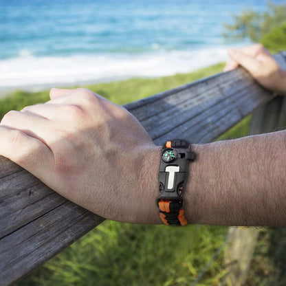 Survival Armband – Multifunctioneel – Paracord – Met Kompas, Fluitje en Schraper