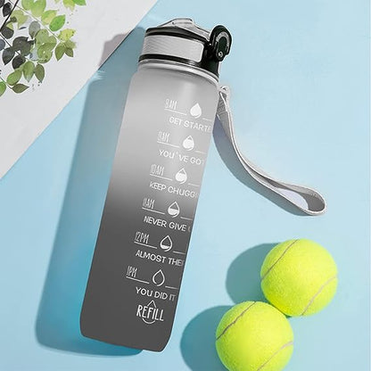 Waterfles – Met Tijden – Voor Hydratatie & Gezondheid