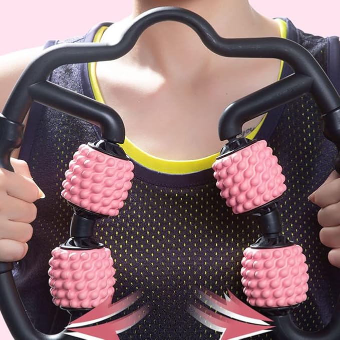 Massage Roller – Verstelbaar – Dubbele Bal – Voor Spierontspanning en Herstel