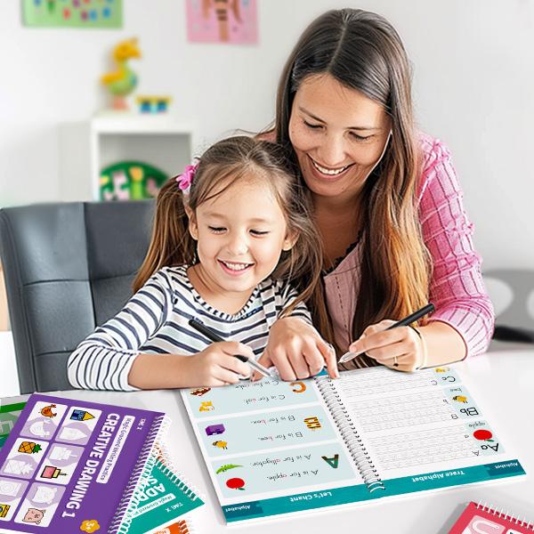 MagicTrace Herbruikbare Schrijf- en Leer Set – Maak Handwriting Leuk voor Kinderen