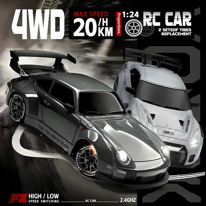 RC Auto – Twee Setjes Wielen – Oplaadbaar – Voor Speed & Drift