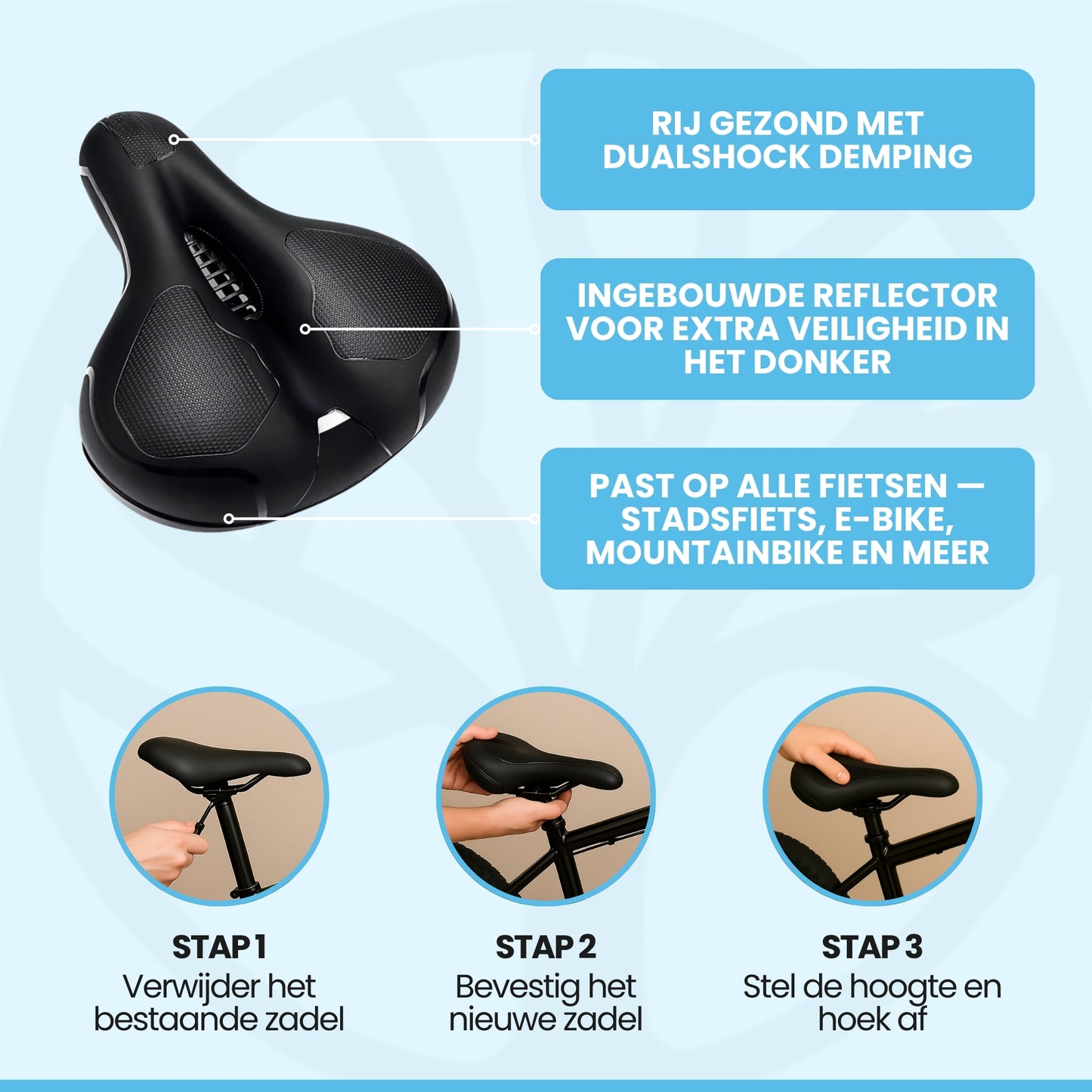Fittershape ErgoRide Fietszadel
