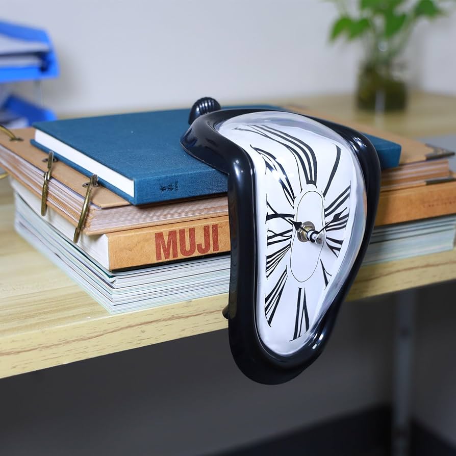 Klok – Moderne designklok – Vervormd ontwerp – Voor decoratie