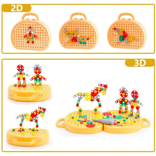 Bouwspeelgoed Set – Gereedschap met Draad – Creatief Spel – Voor Kinderen