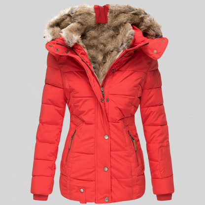 Gewatteerde Winterjas – Met Faux Fur Capuchon – Voor Dames