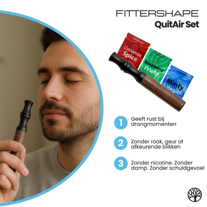 QuitAir stoppen met roken set | Natuurlijk alternatief voor roken en vapen