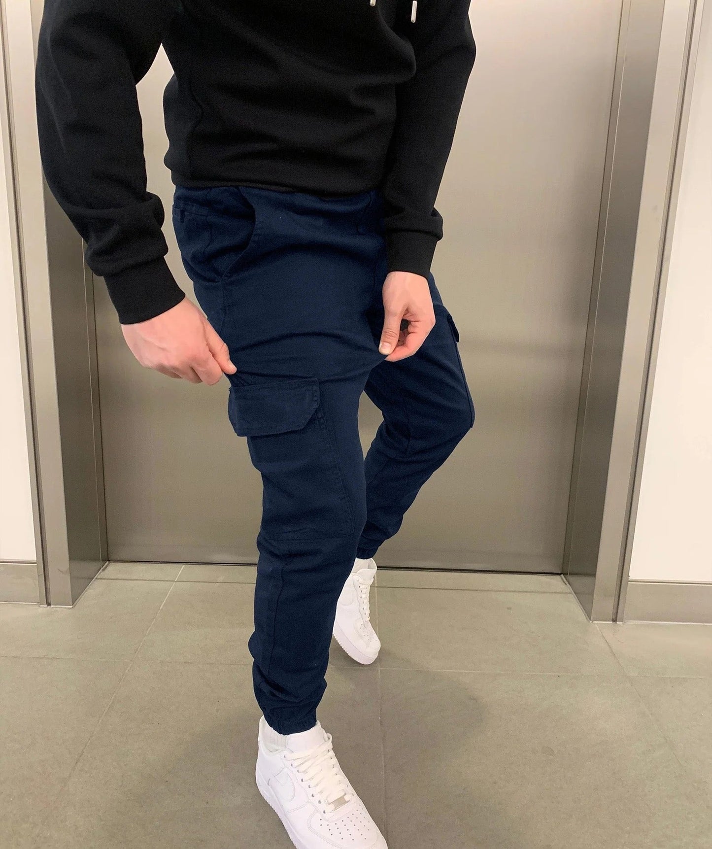 Heren Cargo Broek – Met Zakken – Comfortabel – Voor Dagelijks Gebruik
