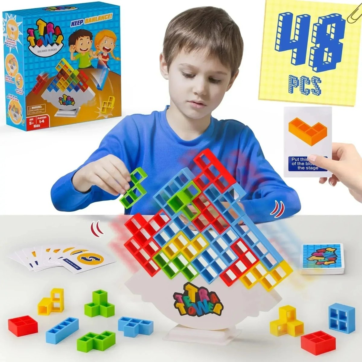 Kleurrijk Stapelspel – Leerrijk Spel – Voor Kinderen en Gezinnen – Creatieve Bouwpuzzel