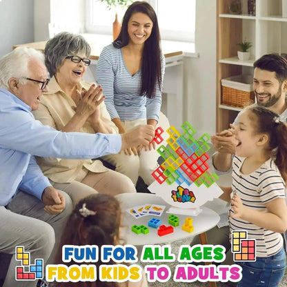 Kleurrijk Stapelspel – Leerrijk Spel – Voor Kinderen en Gezinnen – Creatieve Bouwpuzzel